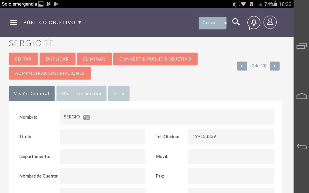 app para suite crm
