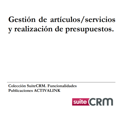Software para la gestión de artículos, servicios y realización de presupuestos