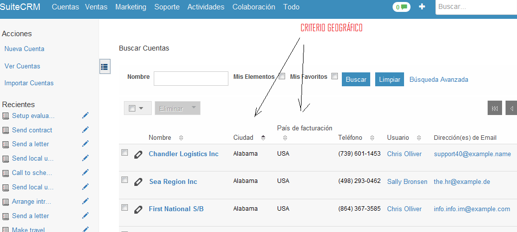 segmentación clientes con Suite CRM Sugar CRM