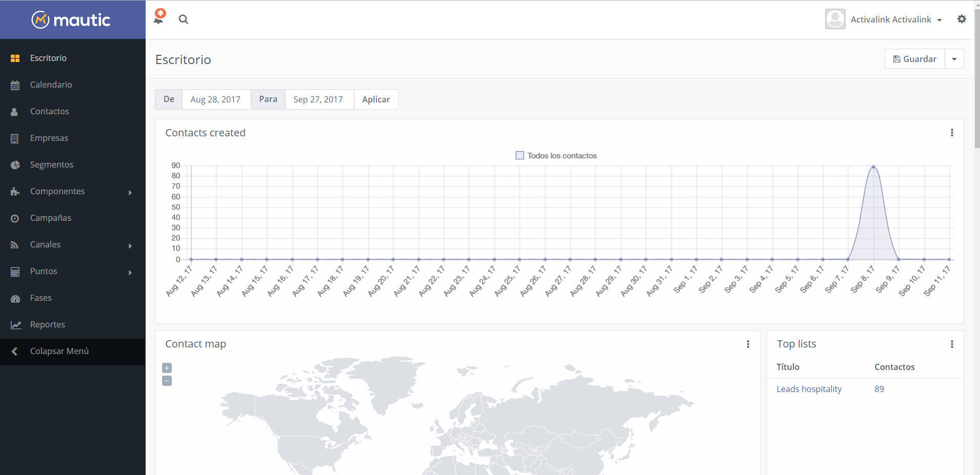 importar registros a Mautic